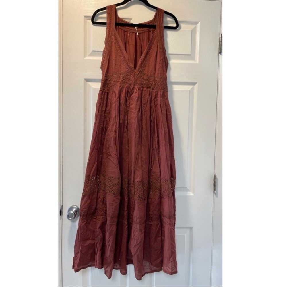 Free People Rust Brown Maxi Dress - Picture 4 of 7
